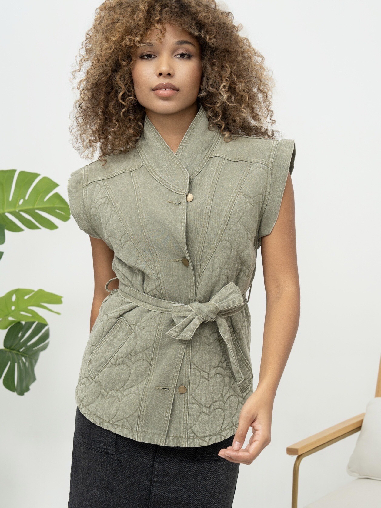 Grossiste Ciminy - VESTE SANS MANCHES  MATELASSE