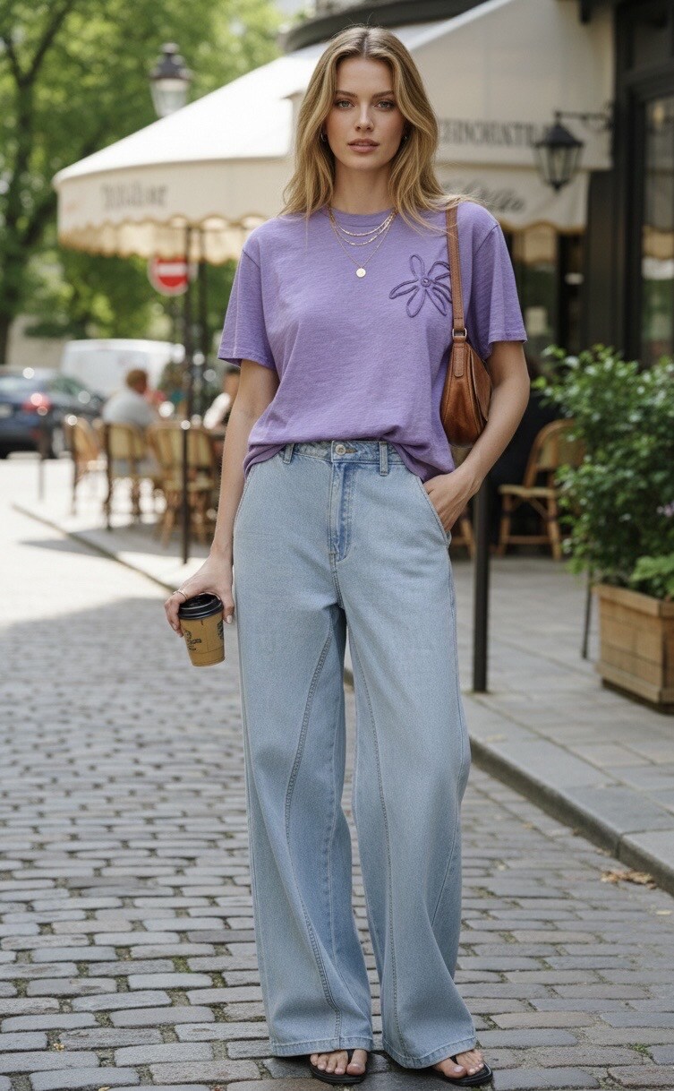 Wholesaler Ciminy - SUPER SOFT WIDE-LEG JEANS