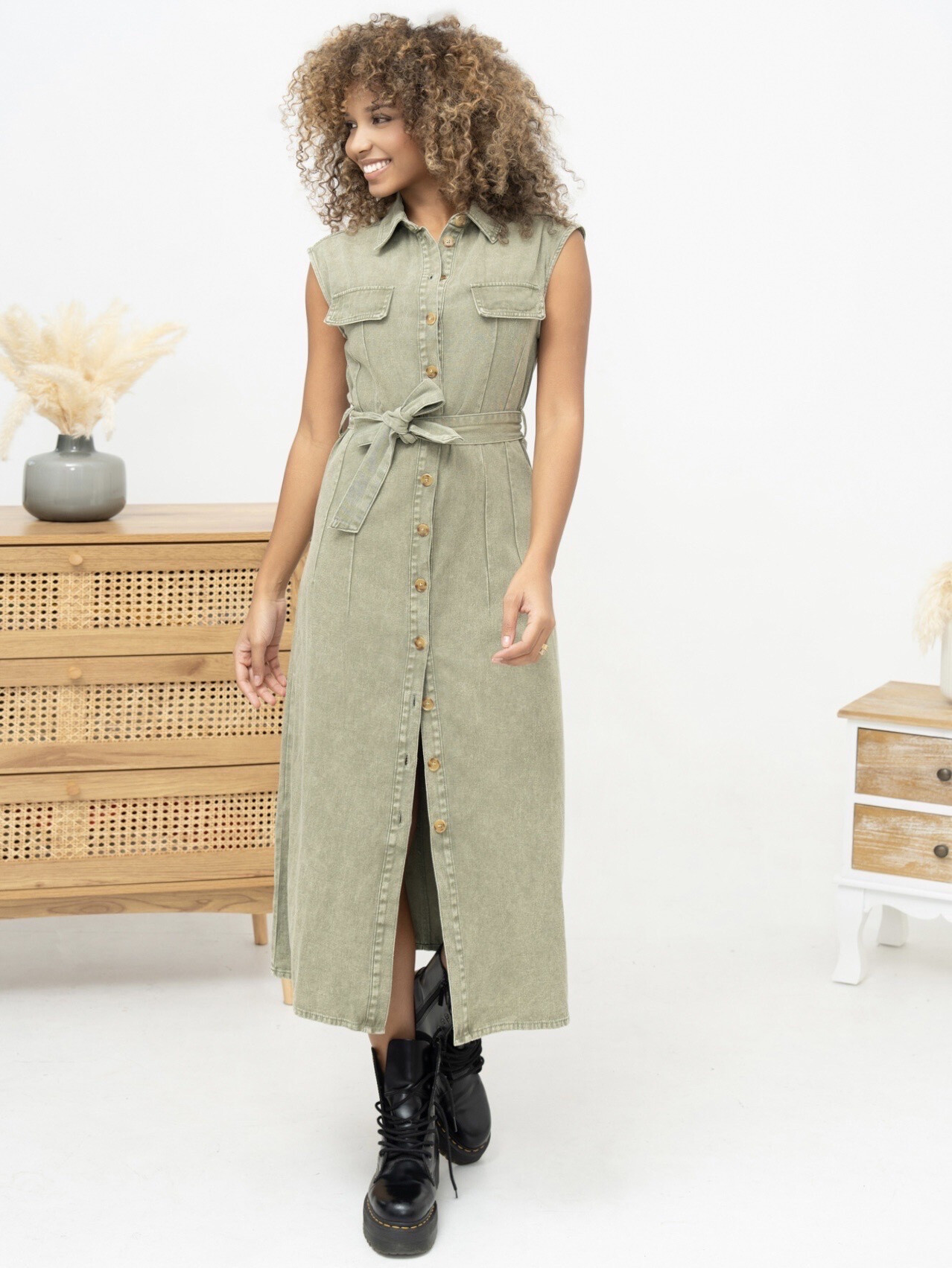 Großhändler Ciminy - Maximales ärmelloses Kleid