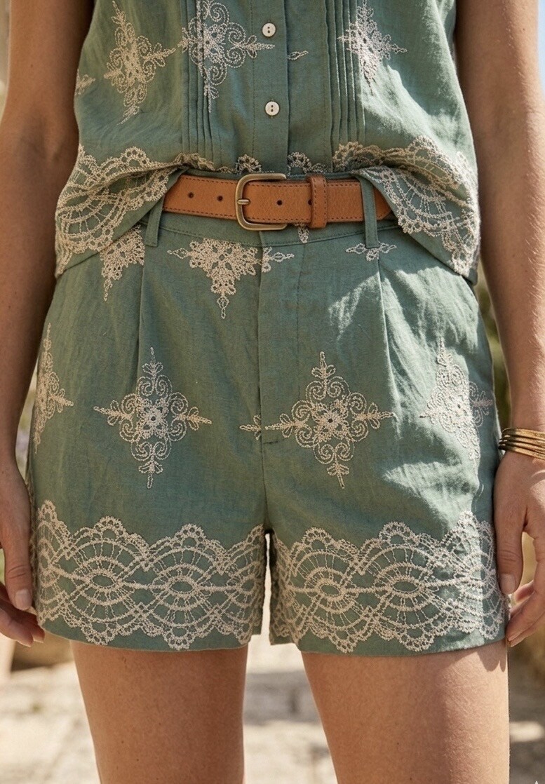 Wholesaler Ciminy - EMBROIDERED SHORTS