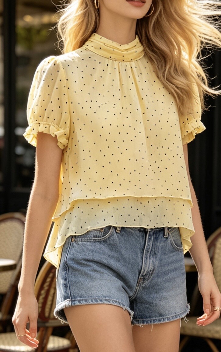 Wholesaler Ciminy - ELOÏSE POLKA DOT BLOUSE