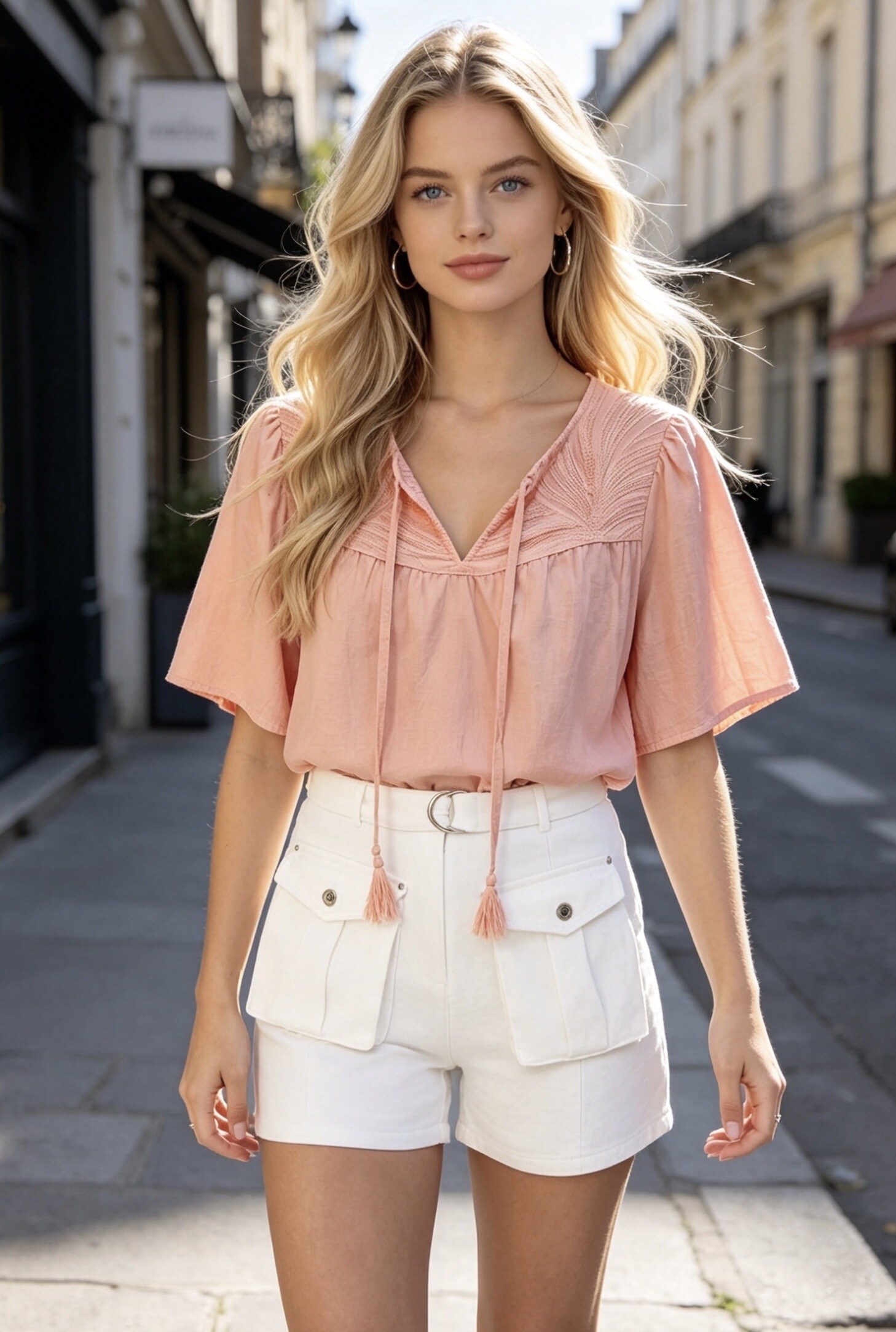Wholesaler Ciminy - LOOSE EMBROIDERED TOP