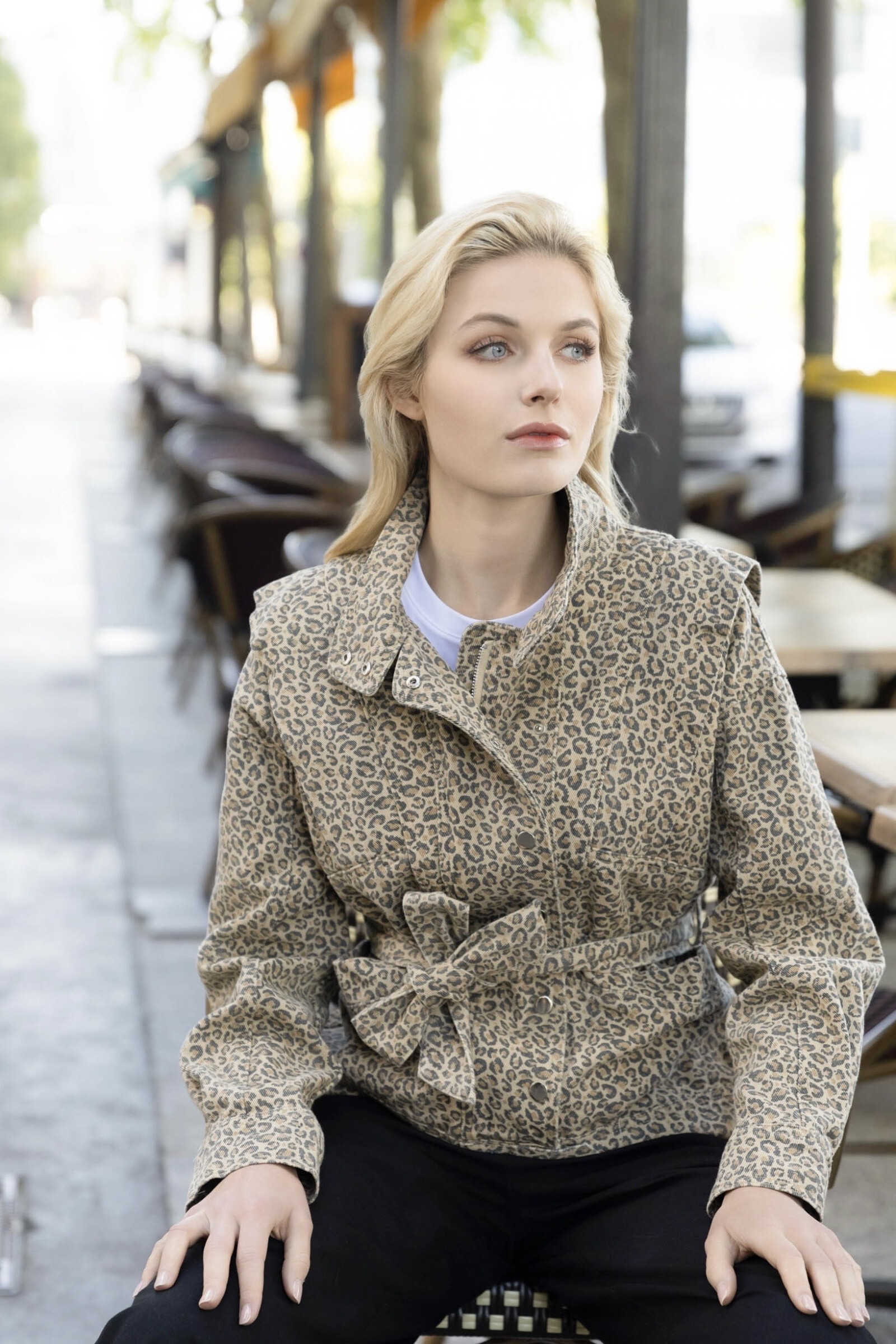 Großhändler Ciminy - LEOPARDEN-BAUMWOLLJACKE