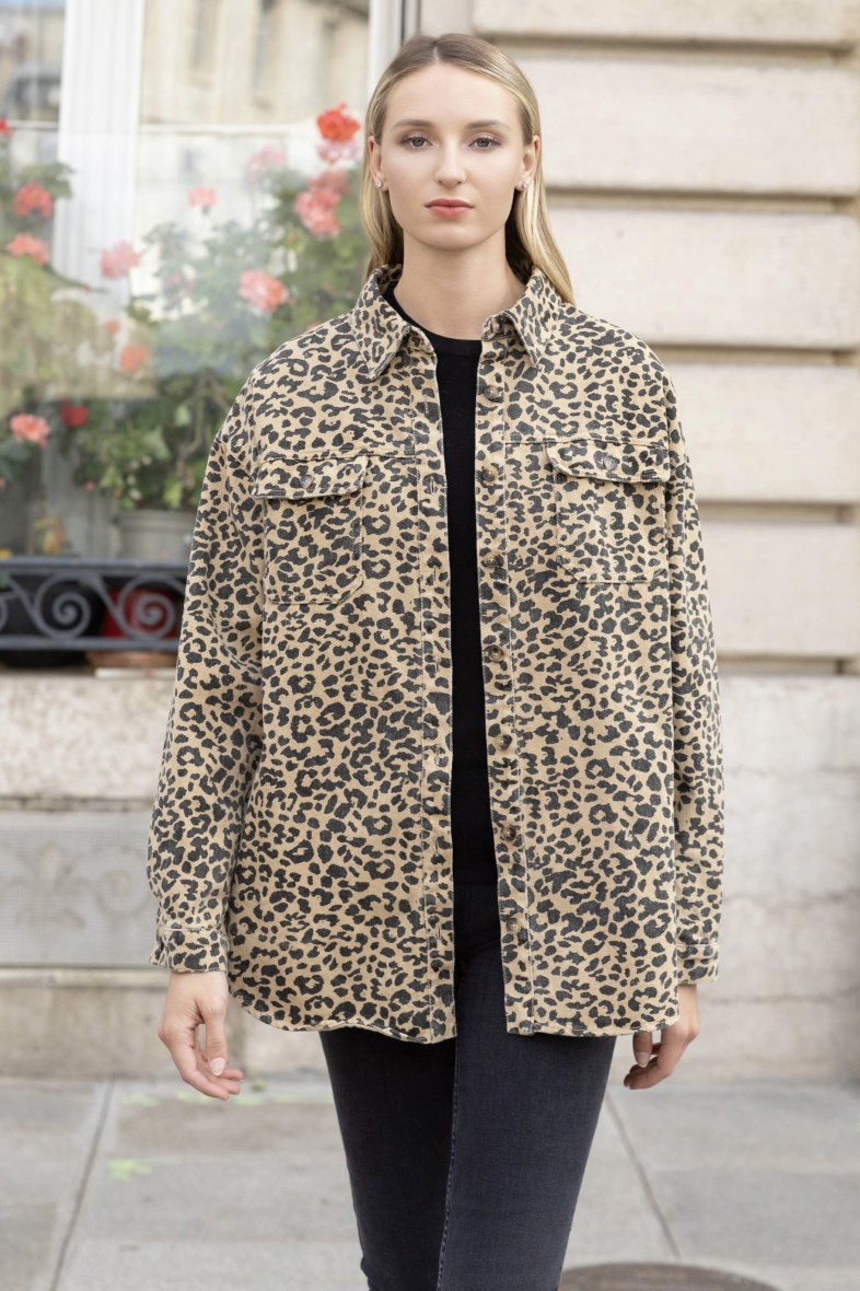 Grossiste Ciminy - SURCHEMISE LEOPARD