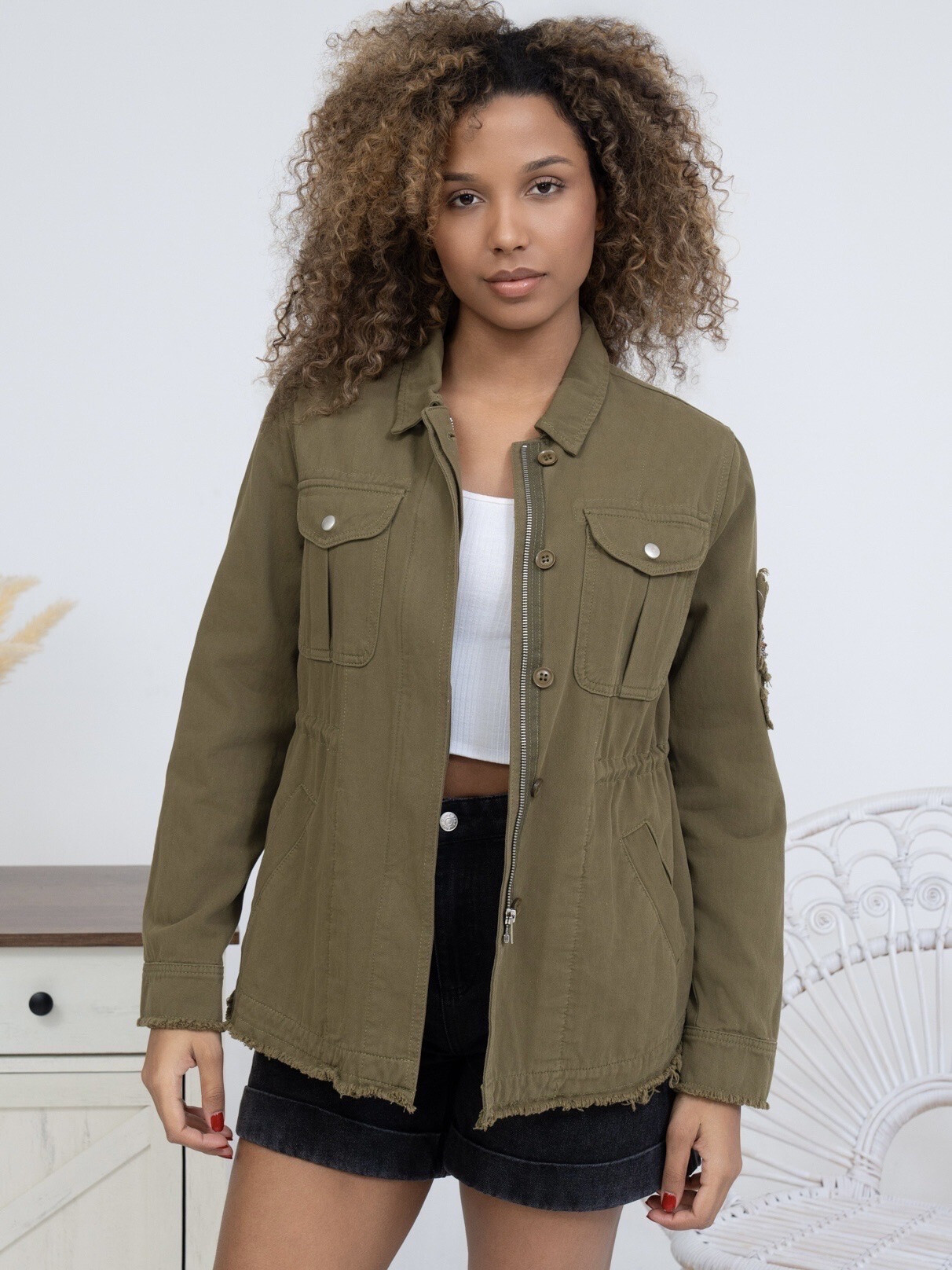 Grossiste Ciminy - VESTE SAHARIENNE EN COTON