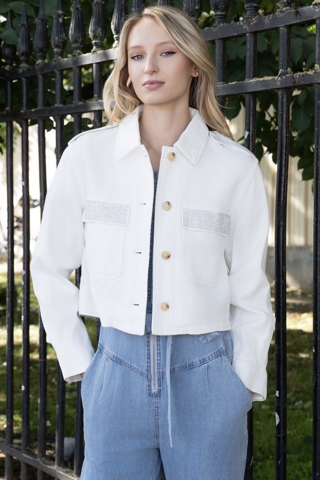 Grossiste Ciminy - VESTE COURTE EN COTON