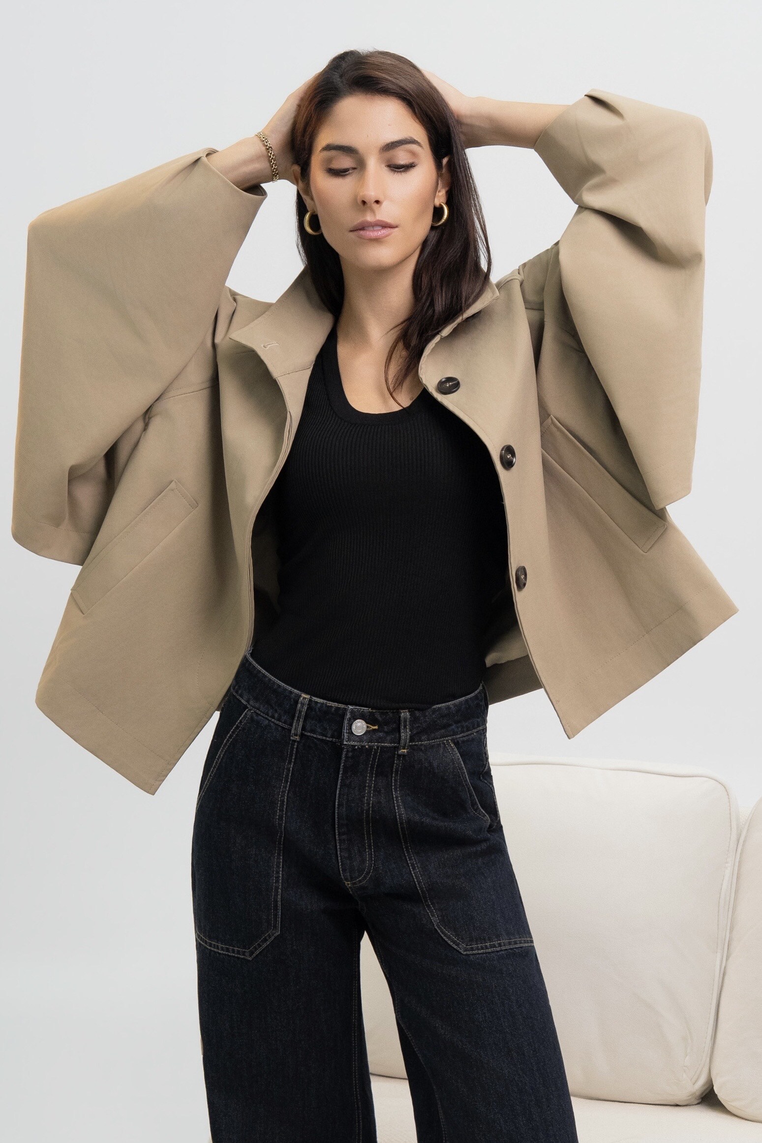 Großhändler Ciminy - KURZE TRENCHCOAT-JACKE