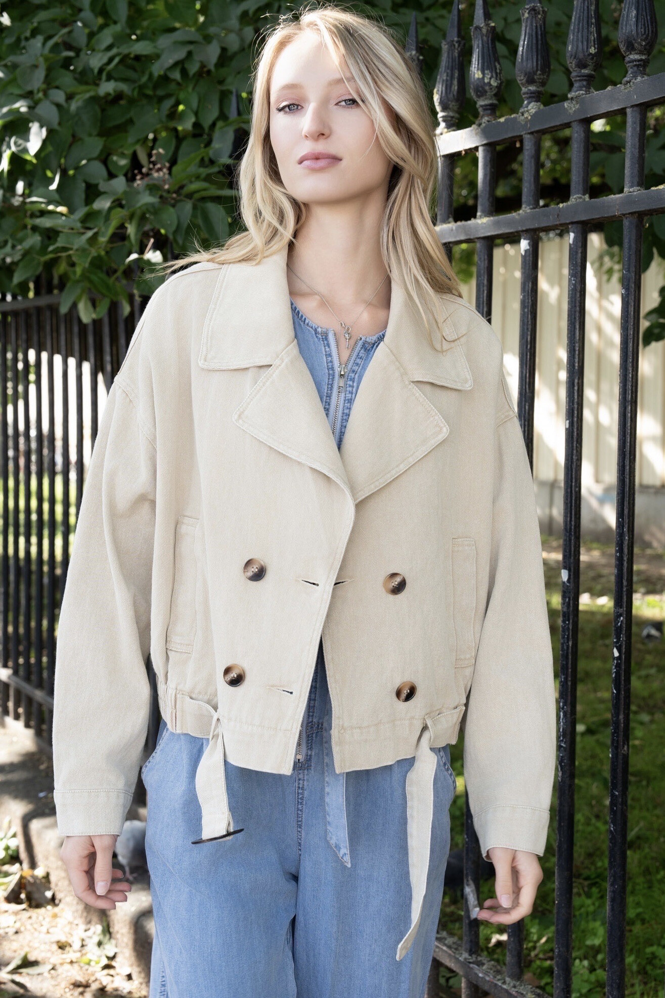 Grossiste Ciminy - VESTE EN JEANS OVERSIZED