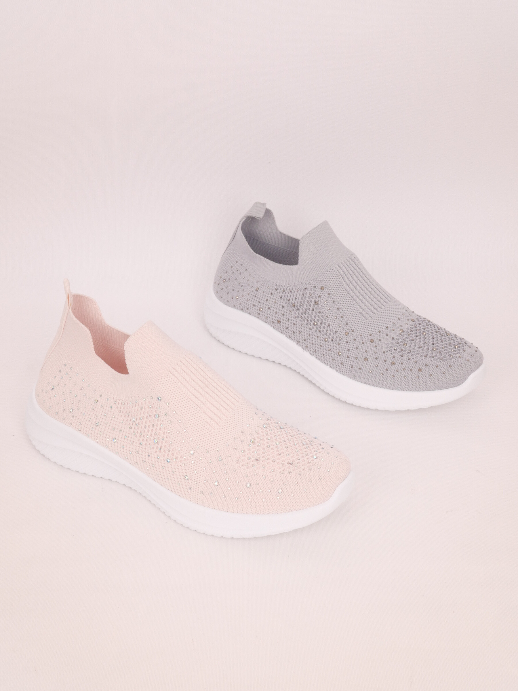 Wholesaler Cink Me - Mesh and rhinestones sneakers