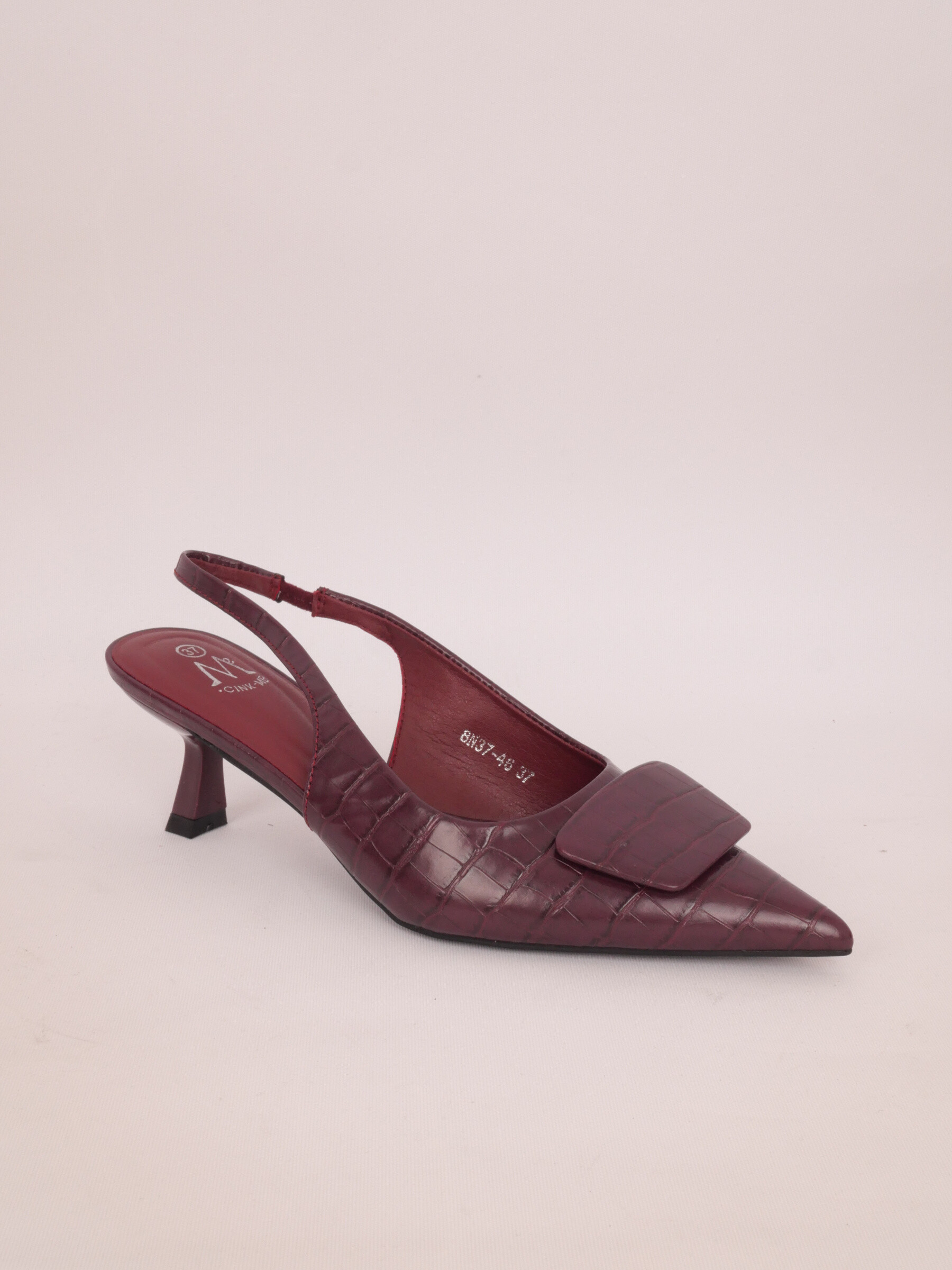 Mayorista Cink Me - Bombas de Slingback en Crocodile de efecto de imitación con nudo estilizado