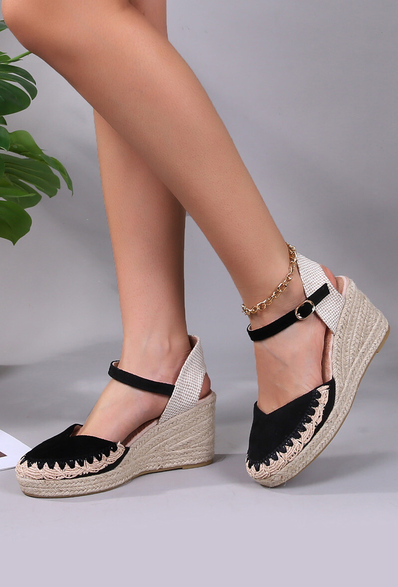 Grossiste Cink Me - Espadrilles à talon avec bout pointu et bride arrière à boucle ajustable