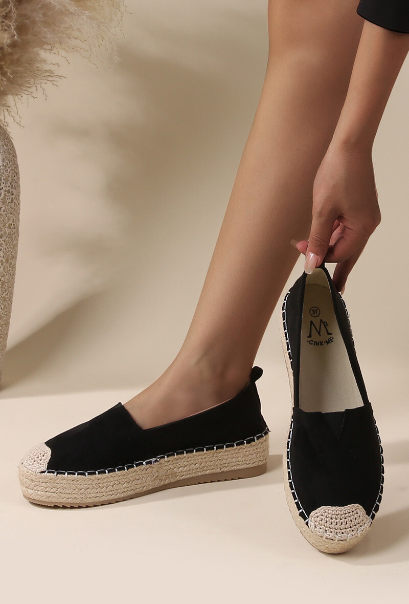 Grossiste Cink Me - Espadrilles  avec  semelle plateforme façon jute de corde tressée
