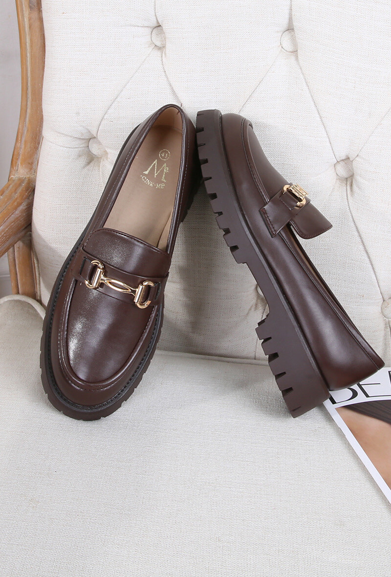 Wholesaler Cink Me - Moccasins in textured sole