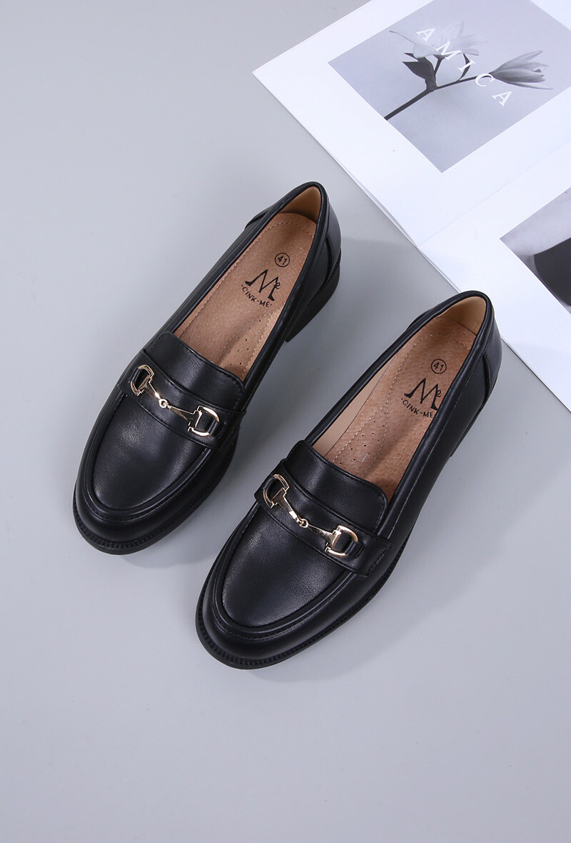 Grossiste Cink Me - Mocassins en simili avec double boucle connectées