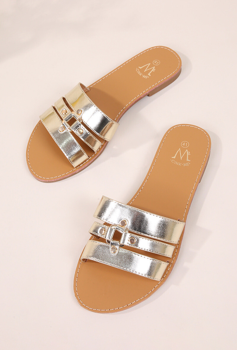 Wholesaler Cink Me - Mules in similar to triple connected straps