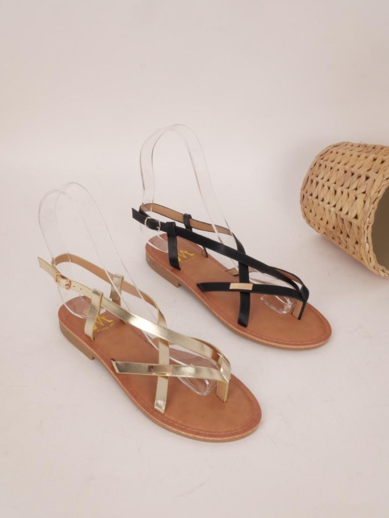 Grossiste Cink Me - Nu-pieds à bride et détail métallique