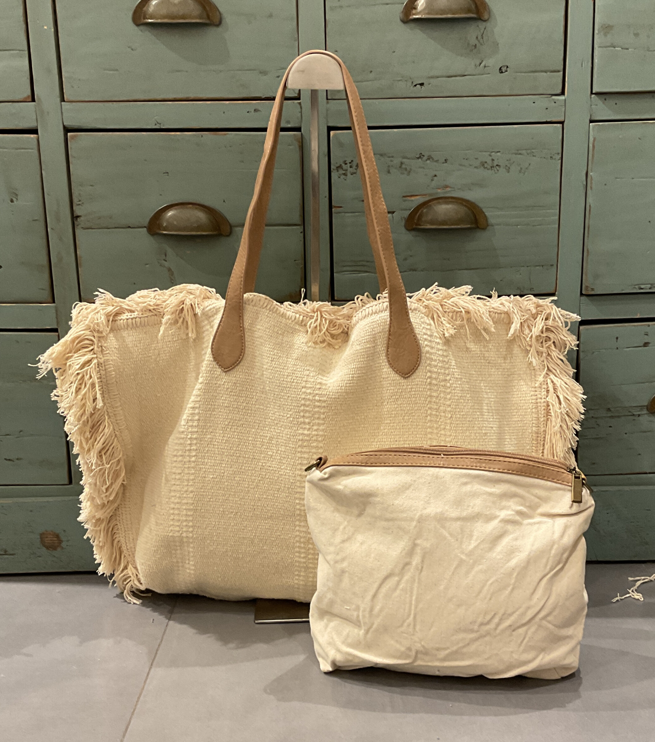 Mayorista CINNAMON - Bolsa de compras de algodón con bolsa