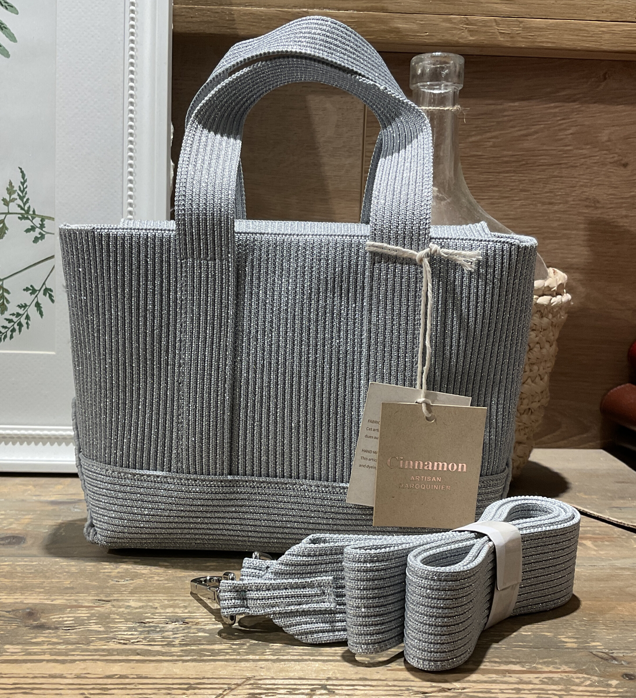 Mayorista CINNAMON - Bolsa de tela pequeña con correa