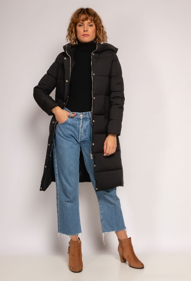Mayorista Cissy & Co - Chaqueta acolchada de longitud media con cremalleras
