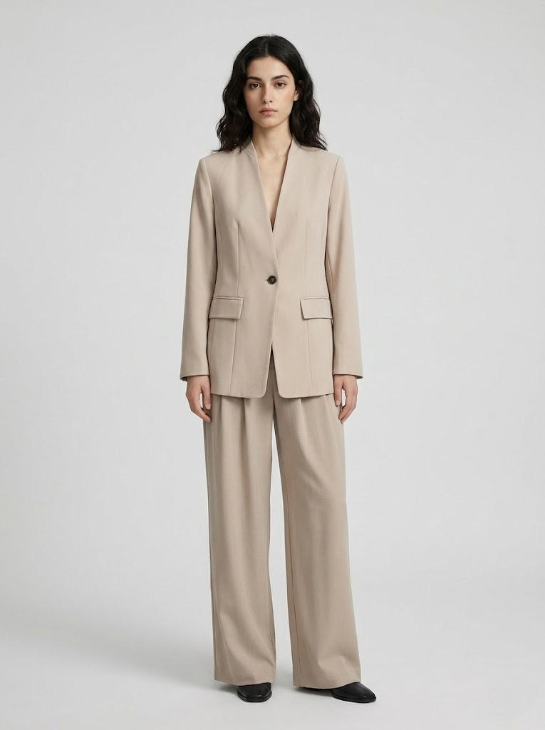 Wholesaler CIVICO 1 - Women's collarless blazer elegant slim fit
