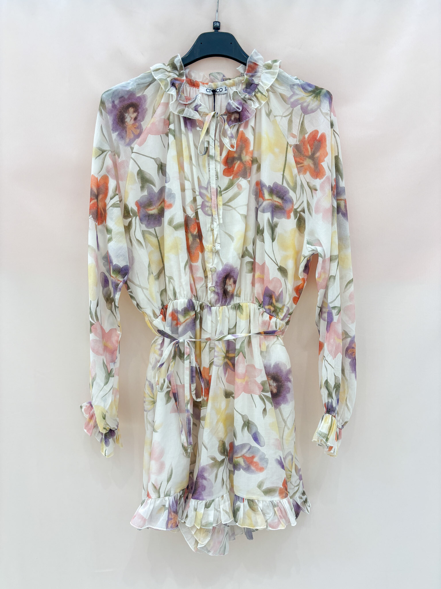 Wholesaler CIVICO 1 - Slopes Slopes Short Long Sleeve Fantasy Flower Elasticized Cotton