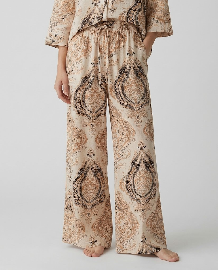 Mayorista CIVICO 1 - Pantalón palazzo con estampado de cachemira – estilo boho chic