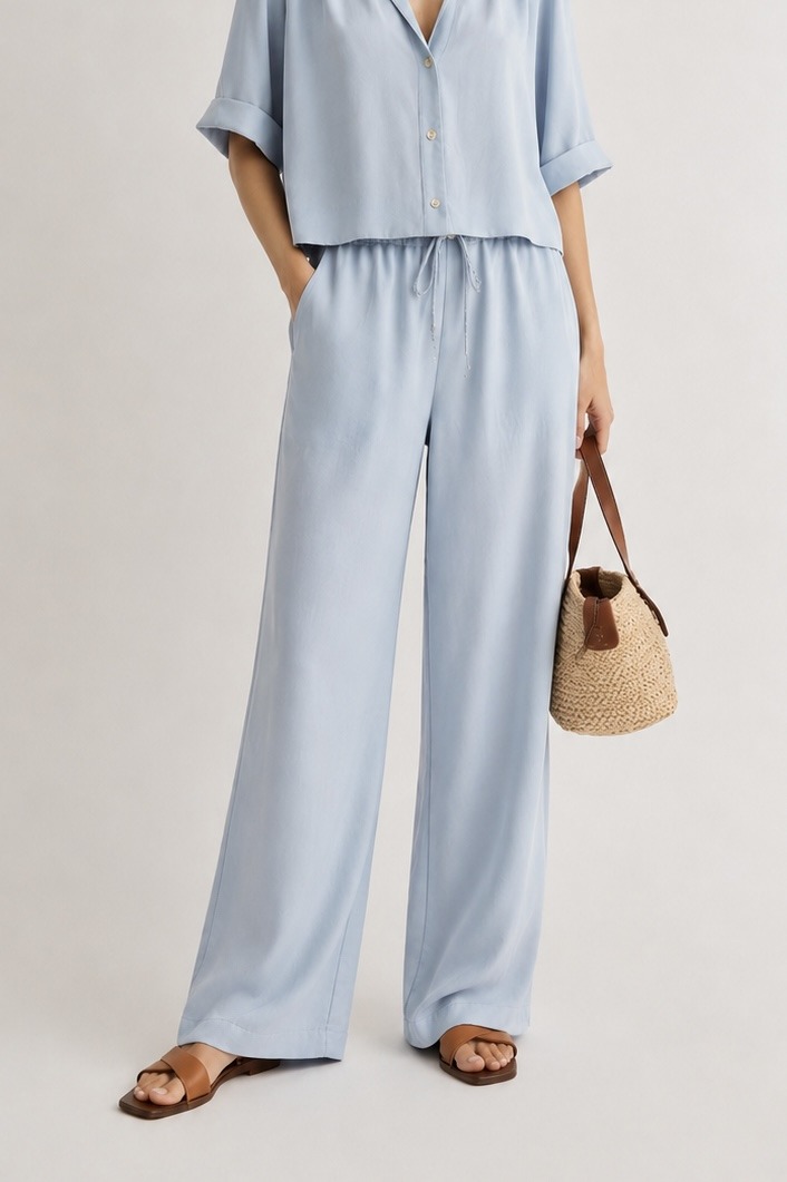 Mayorista CIVICO 1 - Pantalones palazzo suaves con cintura elástica