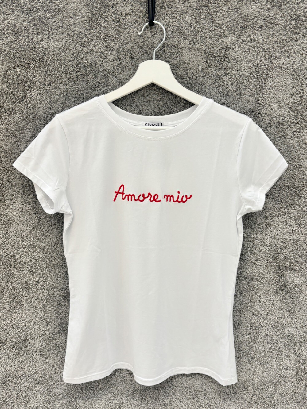Wholesaler CIVICO 1 - Slim My Love Italian White T-shirt