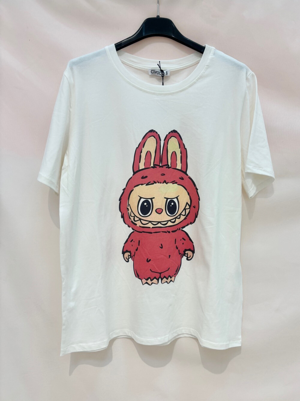 Grossiste CIVICO 1 - T-SHIRT SURDIMENSIONNÉ À MOTIF D'OURS EN CARTOON