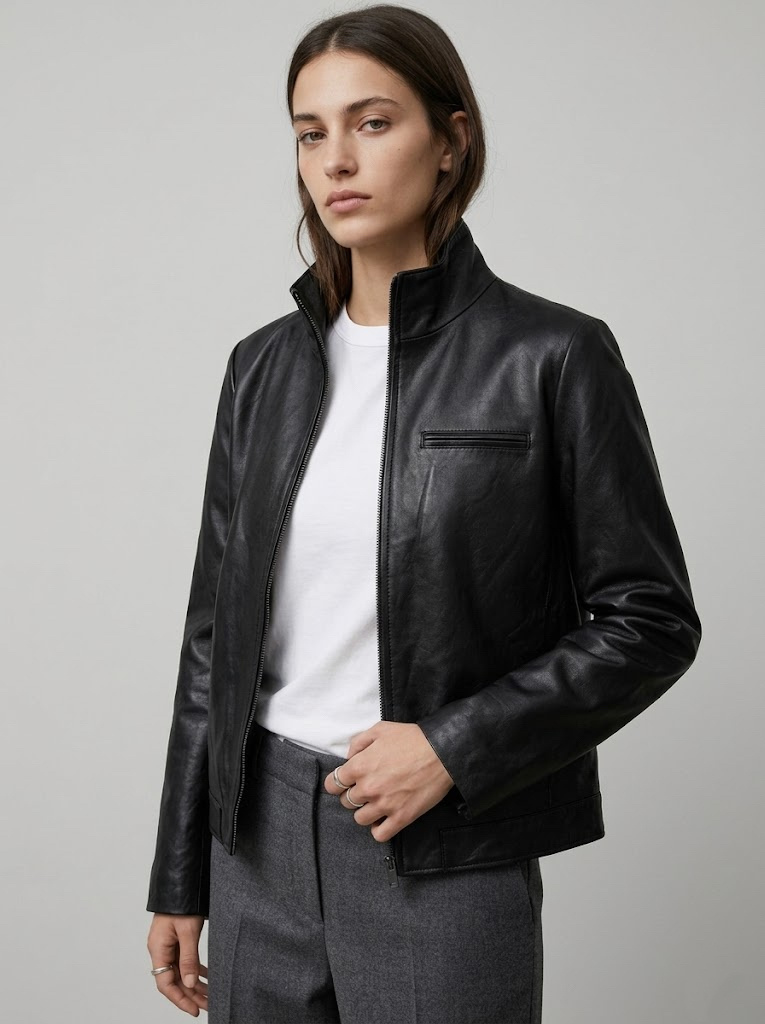 Grossiste CIVICO 1 - Veste Femme Similicuir Courte Ajustée Style Biker Élégante