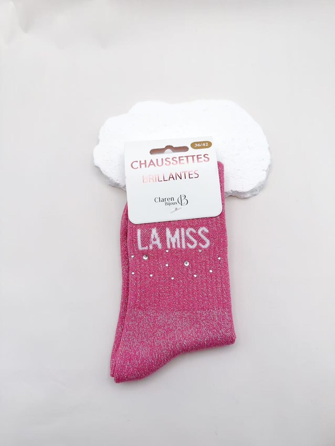 Großhändler CLAREN B - Glitzersocken