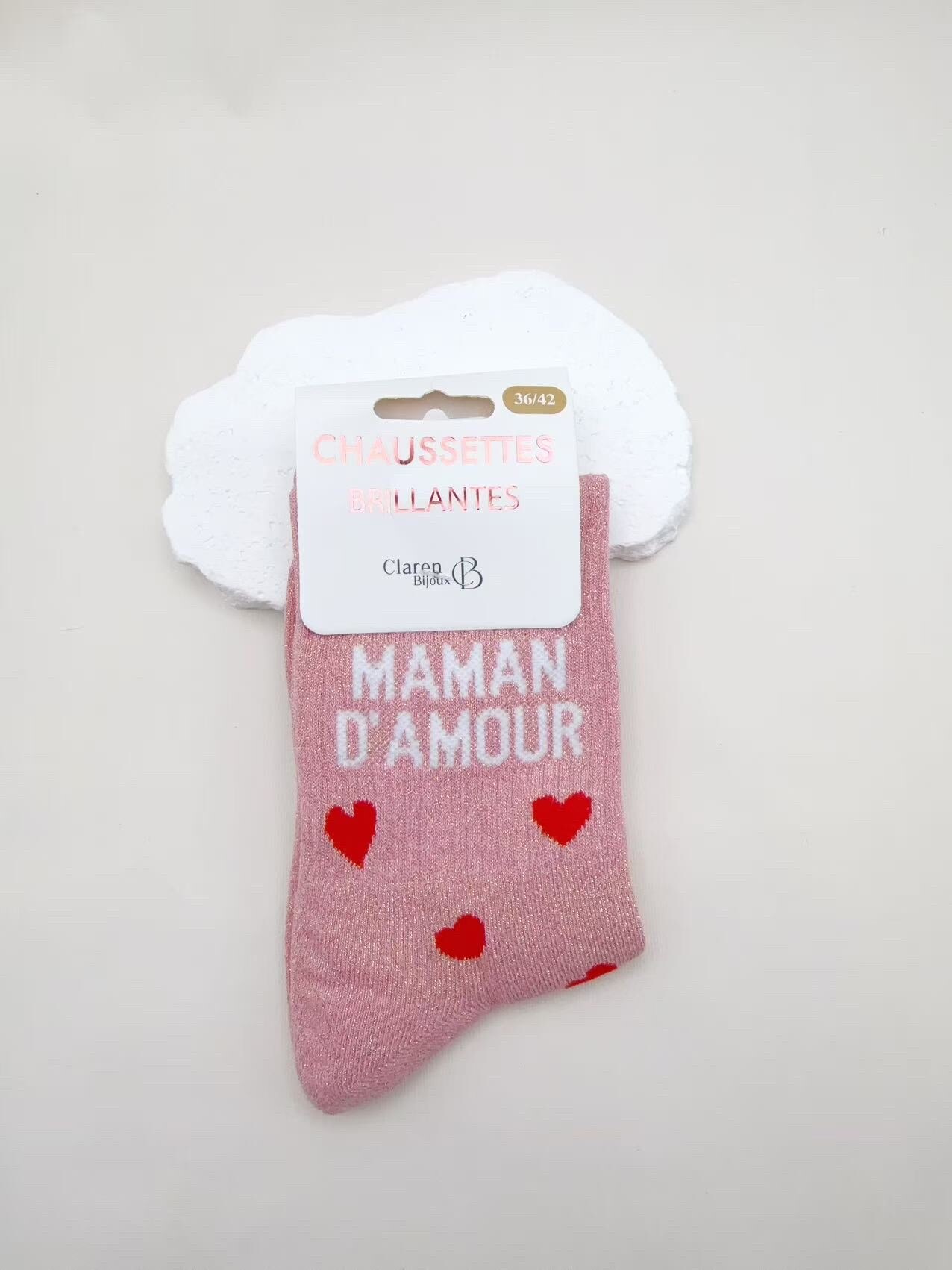 Großhändler CLAREN B - Glitzersocken