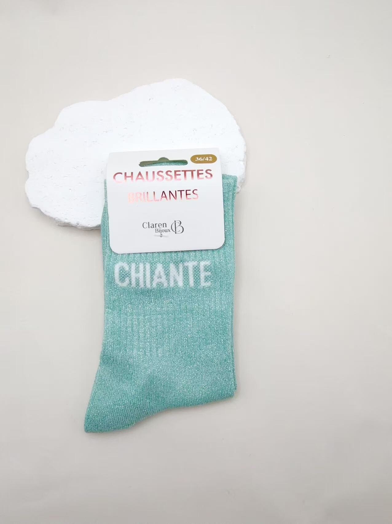 Großhändler CLAREN B - Glitzersocken