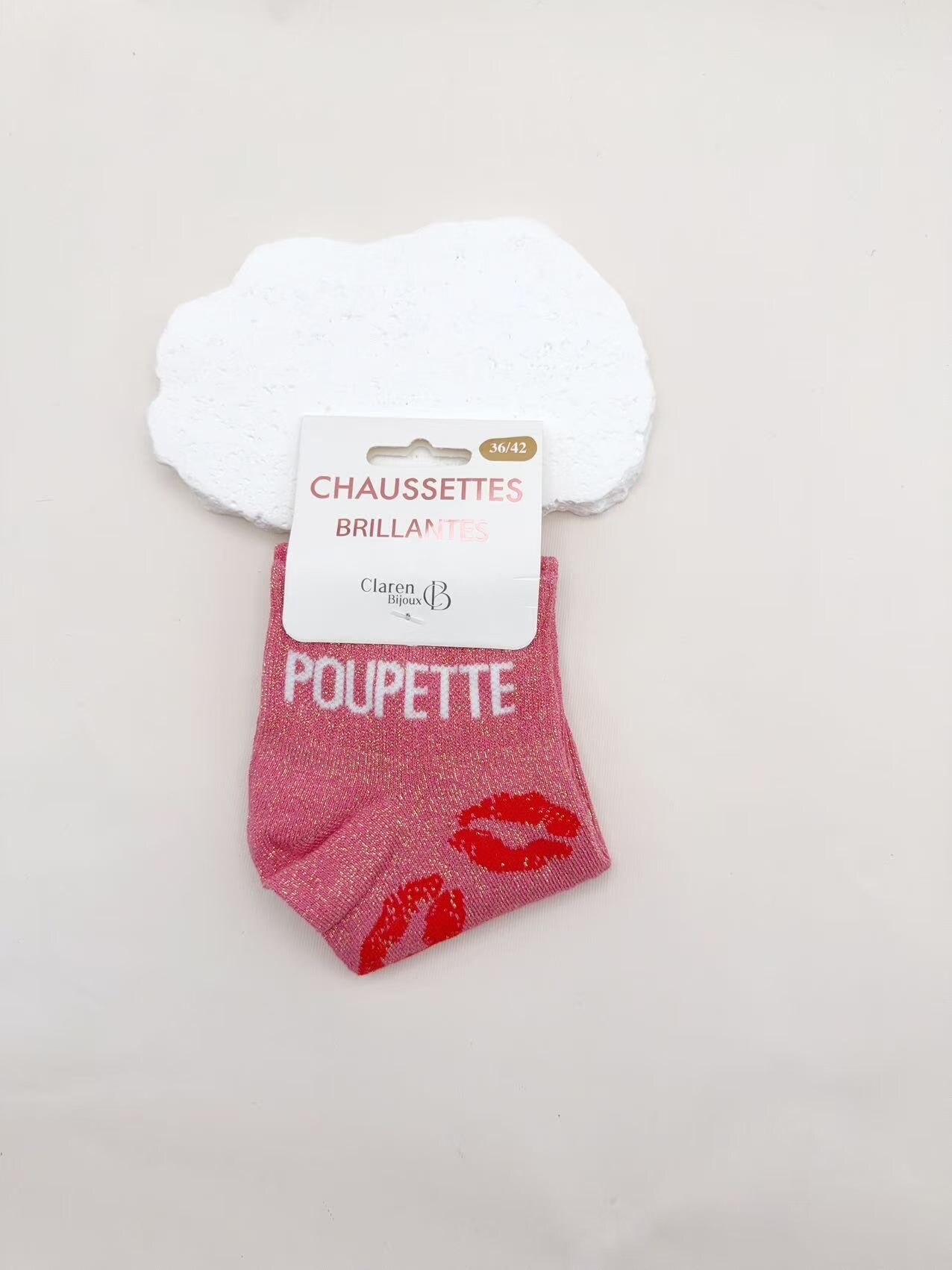 Großhändler CLAREN B - Glitzersocken