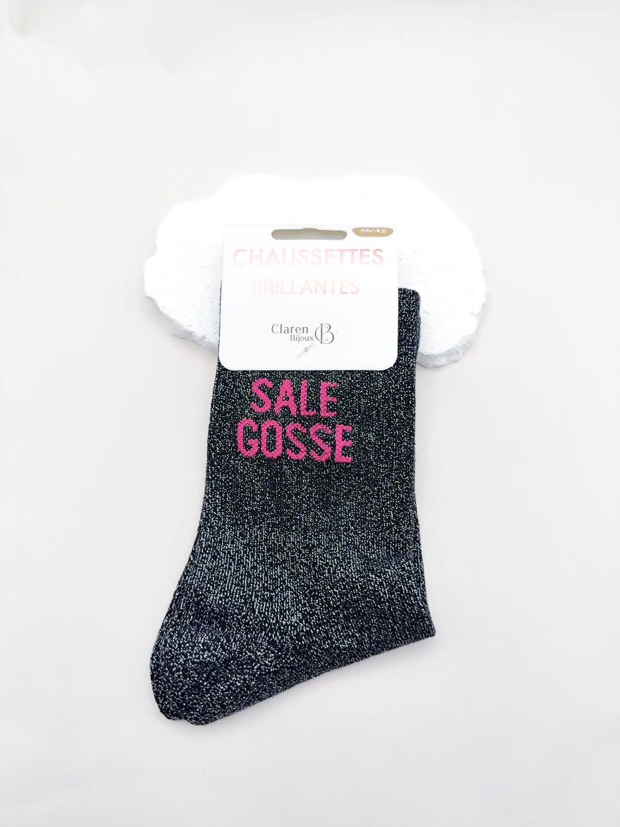 Großhändler CLAREN B - Glitzersocken