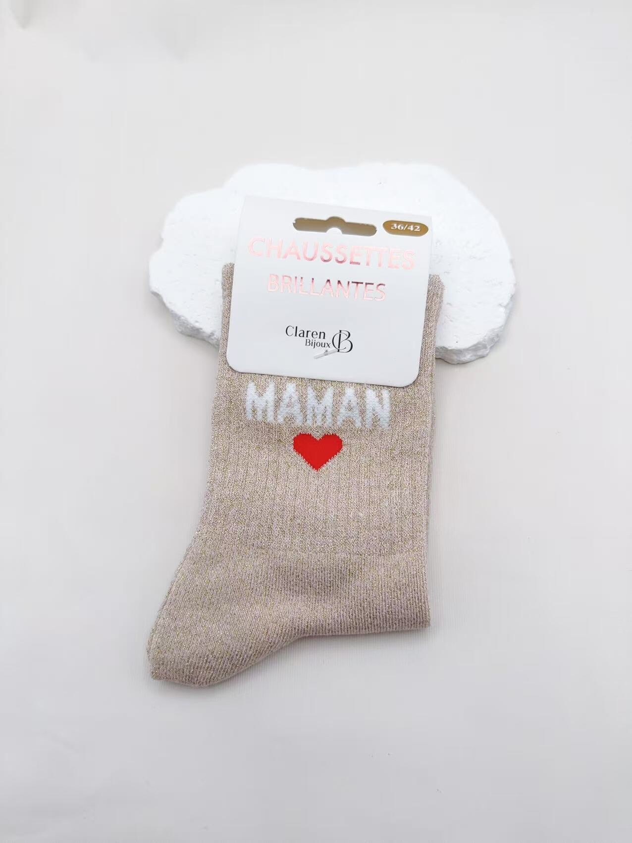 Großhändler CLAREN B - Glitzersocken