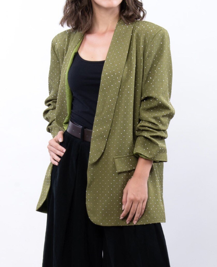 Grossiste CLASSE 22 - Blazer avec manches froncées et paillettes