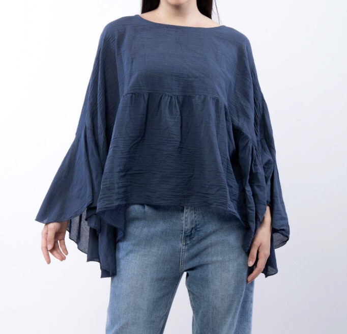Grossista CLASSE 22 - BLUSA CON MANICHE A PIPISTRELLO