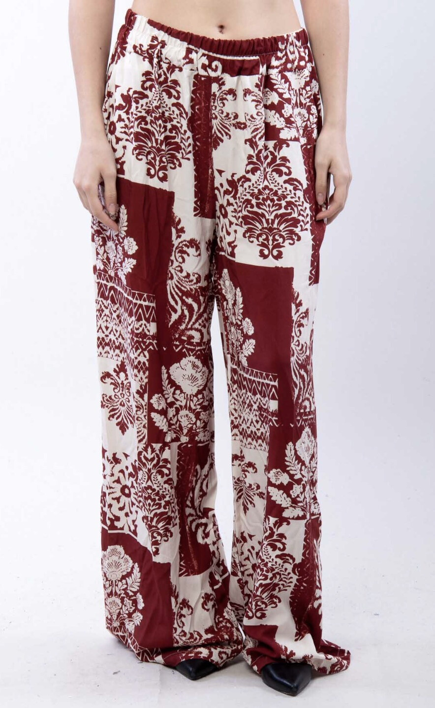 Grossista CLASSE 22 - PANTALONE GAMBA DRITTA CON STAMPA