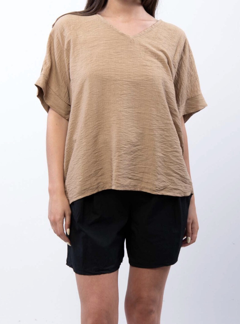 Mayorista CLASSE 22 - Blusa relajada con escote en V