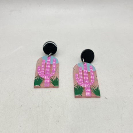 Wholesaler CLEDOR - Original earring with cacti pattern