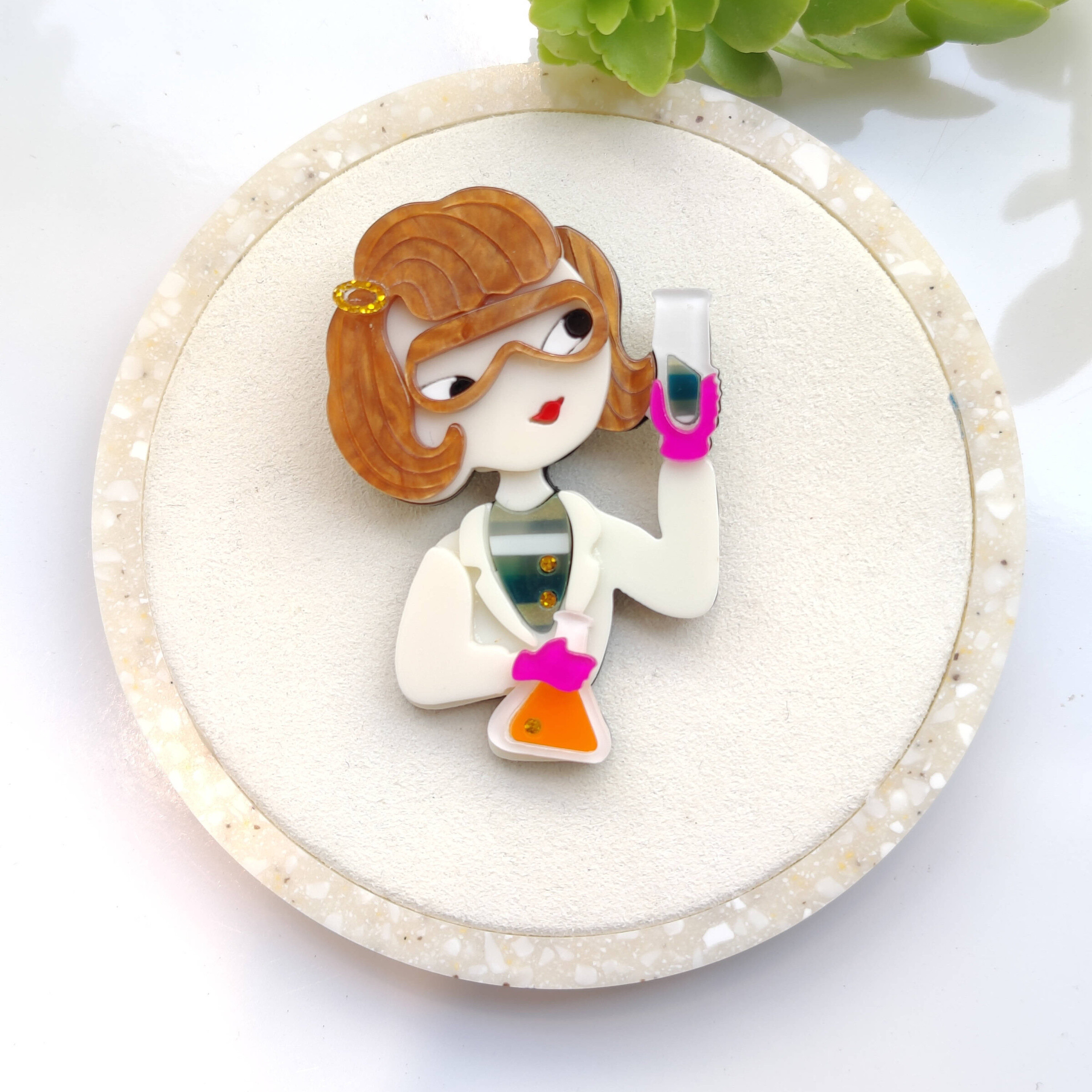 Wholesaler CLEDOR - Chemist Brooch