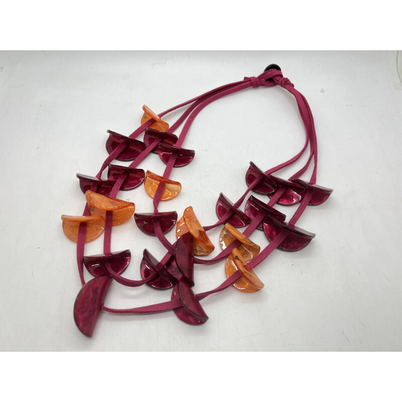 Wholesaler CLEDOR - Multi-rangs collar with folded petals