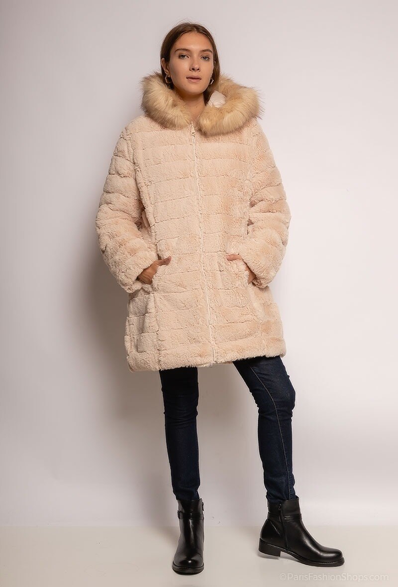Grossiste CMP55 - Manteau réversible en fourrure