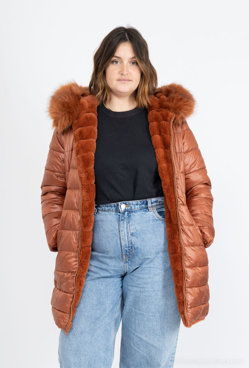Mayorista CMP55 - Abrigo reversible de piel
