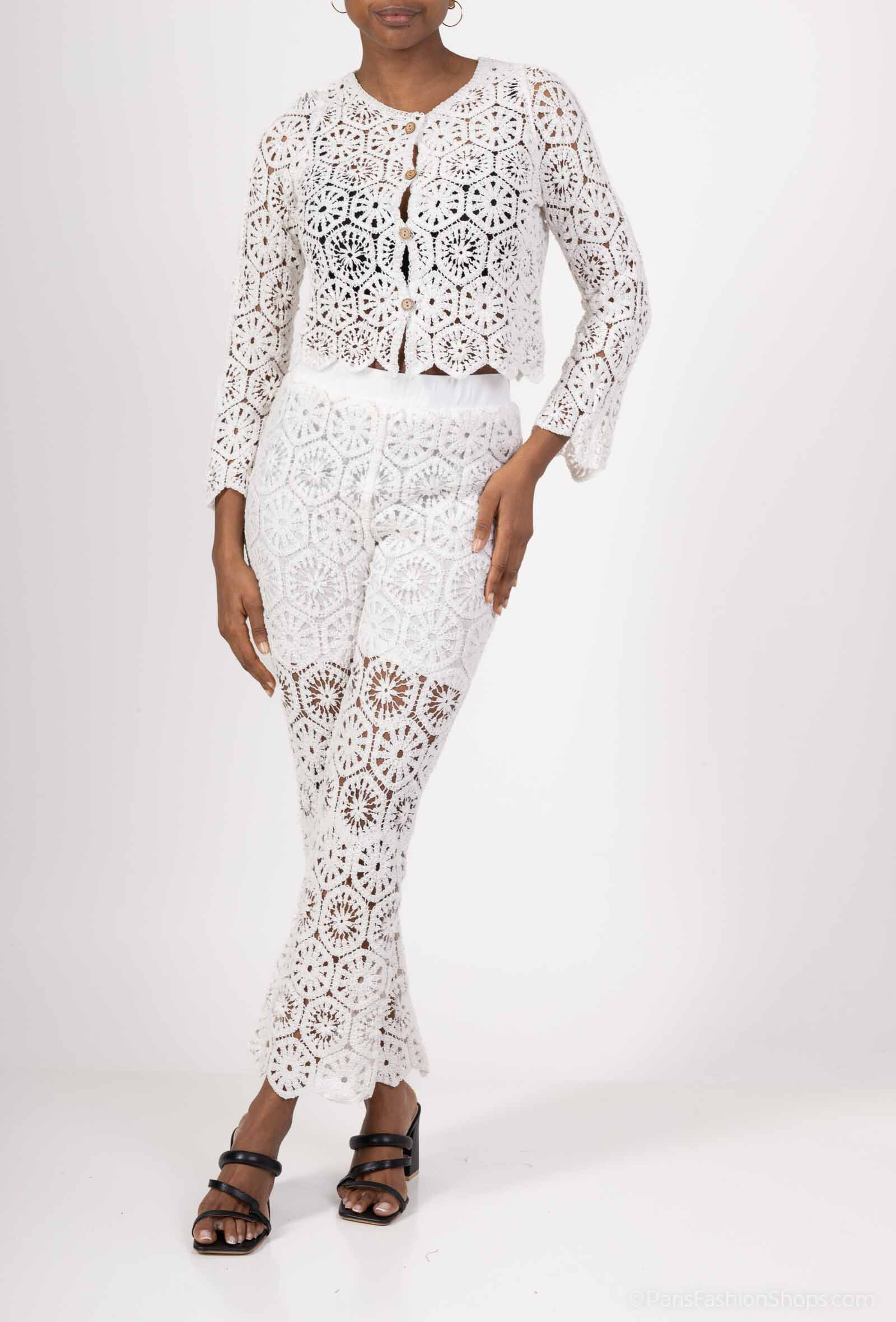 Grossiste CMP55 - Gilet et pantalon en crochet