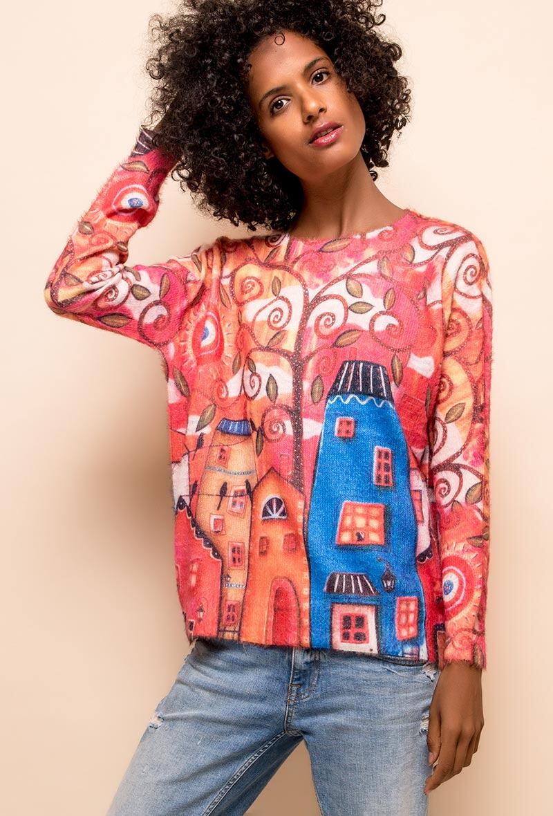 Wholesaler CMP55 - Printed sweater