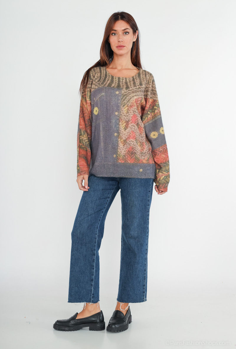 Wholesaler CMP55 - Printed sweater