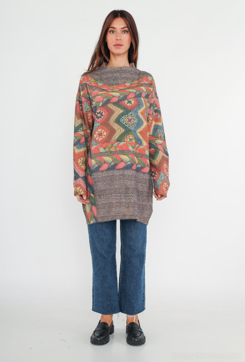 Wholesaler CMP55 - Printed sweater