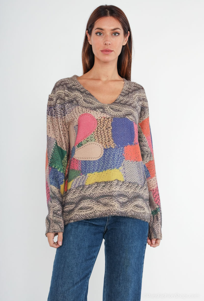Wholesaler CMP55 - Printed sweater